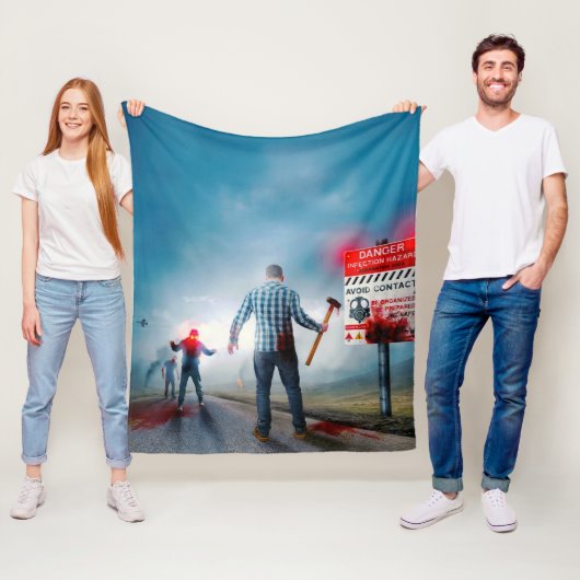 SlipperyJoe's vrolijke Halloween gloeiende ogen zo Fleece Deken (In situ)