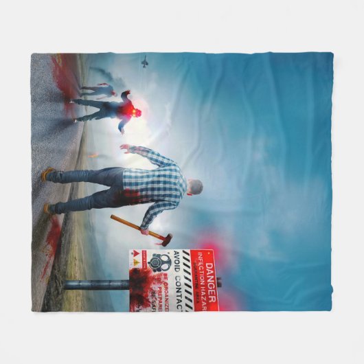 SlipperyJoe's vrolijke Halloween gloeiende ogen zo Fleece Deken (Voorkant (Horizontaal))