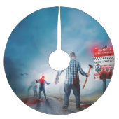 SlipperyJoe's vrolijke Halloween gloeiende ogen zo Kerstboom Rok (Voorkant)