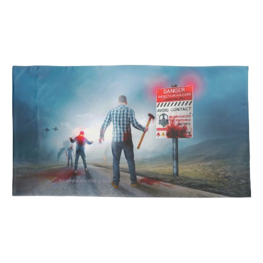 SlipperyJoe's vrolijke Halloween gloeiende ogen zo Kussensloop (Achterkant)