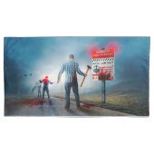 SlipperyJoe's vrolijke Halloween gloeiende ogen zo Kussensloop (Voorkant)