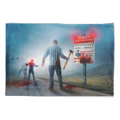 SlipperyJoe's vrolijke Halloween gloeiende ogen zo Kussensloop (Achterkant)