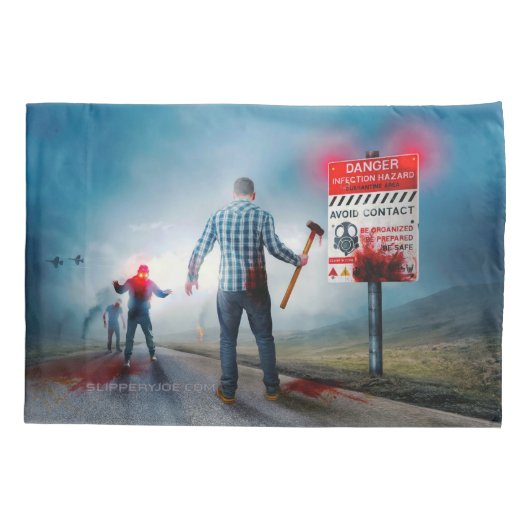 SlipperyJoe's vrolijke Halloween gloeiende ogen zo Kussensloop (Achterkant)