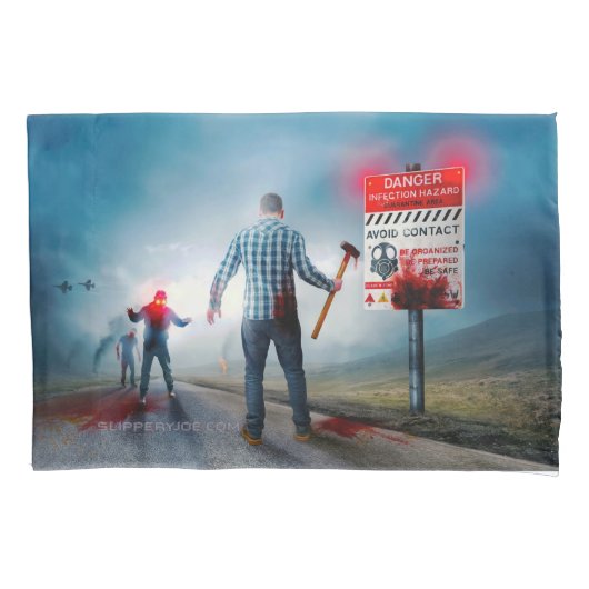 SlipperyJoe's vrolijke Halloween gloeiende ogen zo Kussensloop (Voorkant)