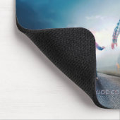 SlipperyJoe's vrolijke Halloween gloeiende ogen zo Muismat (Hoek)