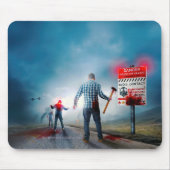 SlipperyJoe's vrolijke Halloween gloeiende ogen zo Muismat (Voorkant)