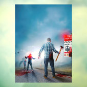 SlipperyJoe's vrolijke Halloween gloeiende ogen zo Raamsticker (Vel 3)