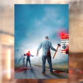 SlipperyJoe's vrolijke Halloween gloeiende ogen zo Raamsticker (Vel 2)