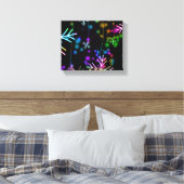 SlipperyJoe's vrolijke levendige kerstsfeer Canvas Afdruk (Insitu (Slaapkamer))