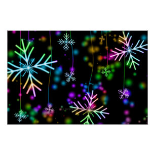 SlipperyJoe's vrolijke levendige kerstsfeer Perfect Poster