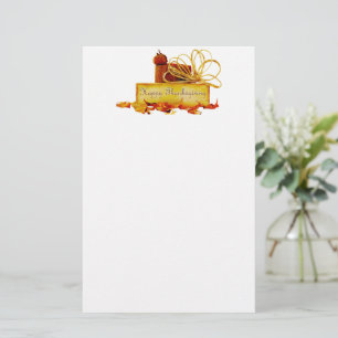 SlipperyJoe's warme feestelijke Thanksgiving-sfeer Briefpapier