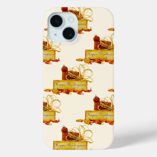 SlipperyJoe's warme feestelijke Thanksgiving-sfeer iPhone 15 Case