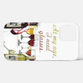 SlipperyJoe's wijn drinkglas ondeugende grap rood Case-Mate iPhone Case (Achterkant (horizontaal))