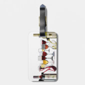 SlipperyJoe's wijnglazen gefermenteerde druiven wi Bagagelabel (Achterkant verticaal)