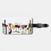 SlipperyJoe's wijnglazen gefermenteerde druiven wi Bagagelabel (Achterkant horizontaal)