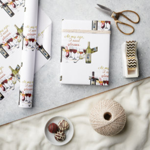 SlipperyJoe's wijnglazen gefermenteerde druiven wi Cadeaupapier