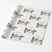 SlipperyJoe's wijnglazen gefermenteerde druiven wi Cadeaupapier (Uitgerold)