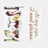 SlipperyJoe's wijnglazen gefermenteerde druiven wi Fleece Deken (Voorkant (Horizontaal))