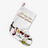 SlipperyJoe's wijnglazen gefermenteerde druiven wi Kleine Kerstsok (Voorkant (Hangend))