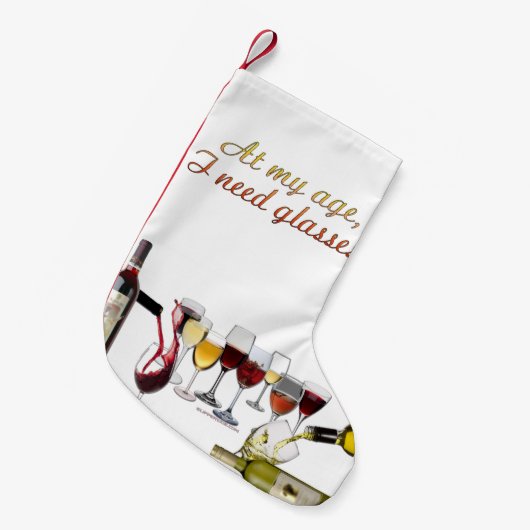 SlipperyJoe's wijnglazen gefermenteerde druiven wi Kleine Kerstsok (Voorkant (Hangend))