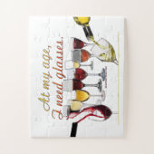 SlipperyJoe's wijnglazen gefermenteerde druiven wi Legpuzzel (Verticaal)