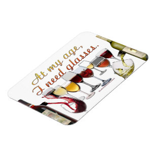 SlipperyJoe's wijnglazen gefermenteerde druiven wi Magneet