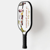 SlipperyJoe's wijnglazen gefermenteerde druiven wi Pickleball Paddle (Links)