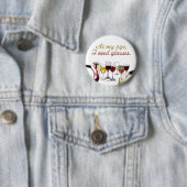 SlipperyJoe's wijnglazen gefermenteerde druiven wi Ronde Button 5,7 Cm (In situ)