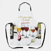 SlipperyJoe's wijnglazen gefermenteerde druiven wi Schort (Voorkant)