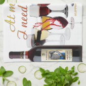 SlipperyJoe's wijnglazen gefermenteerde druiven wi Theedoek (Gevouwen)