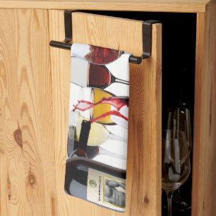 SlipperyJoe's wijnglazen gefermenteerde druiven wi Theedoek