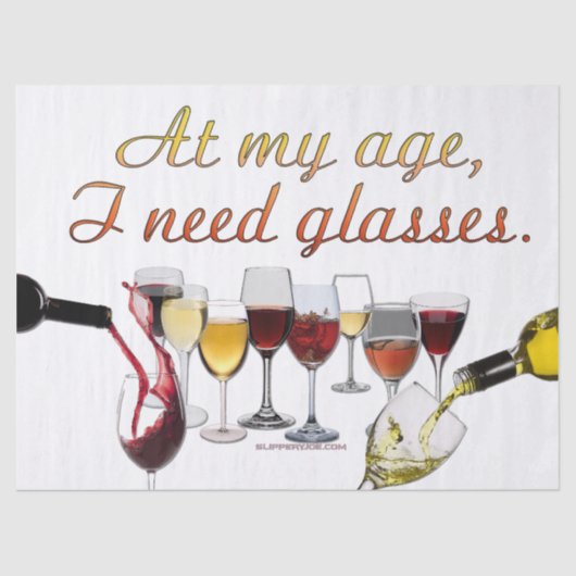 SlipperyJoe's wijnglazen gefermenteerde druiven wi Tissuepapier (Voorkant)