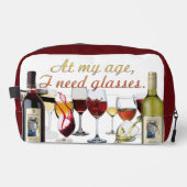 SlipperyJoe's wijnglazen gefermenteerde druiven wi Toilettasje (Voorkant)