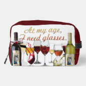 SlipperyJoe's wijnglazen gefermenteerde druiven wi Toilettasje (Achterkant)