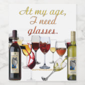 SlipperyJoe's wijnglazen gefermenteerde druiven wi Wijn Etiket (Enkel label)