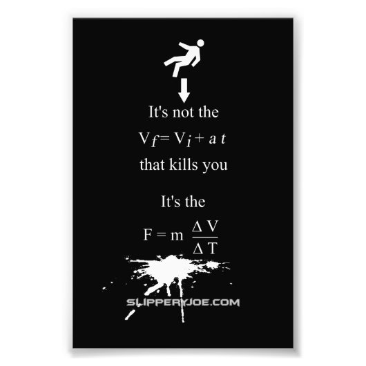 SlipperyJoe's wiskunde van de Wetenschap Foto Afdruk (Voorkant)