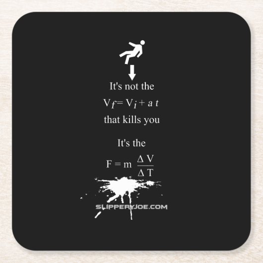 SlipperyJoe's wiskunde van de Wetenschap Kartonnen Onderzetters (Voorkant)