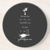 SlipperyJoe's wiskunde van de Wetenschap Zandsteen Onderzetter (Voorkant)