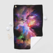 SlipperyJoe's wolkenkunst abstract levendig surreë Golfhanddoek (Insitu)
