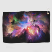 SlipperyJoe's wolkenkunst abstract levendig surreë Golfhanddoek (Horizontaal)