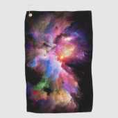 SlipperyJoe's wolkenkunst abstract levendig surreë Golfhanddoek (Voorkant)