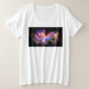 SlipperyJoe's wolkenkunst abstract levendig surreë Grote Maat T-shirt