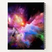 SlipperyJoe's wolkenkunst abstract levendig surreë Notitieboek (Achterkant)