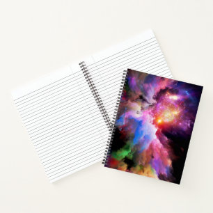 SlipperyJoe's wolkenkunst abstract levendig surreë Notitieboek