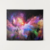 SlipperyJoe's wolkenkunst abstract levendig surreë Wandkleed (Voorkant (horizontaal))