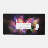 SlipperyJoe's wolkenkunstwerk abstract levendig su Bureaumat (Keyboard & Muis)