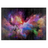 SlipperyJoe's wolkenkunstwerk abstract levendig su Snijplank (Voorkant)