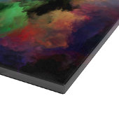 SlipperyJoe's wolkenkunstwerk abstract levendig su Snijplank (Hoek)