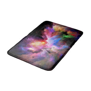 SlipperyJoe's wolkenkunstwerk abstracte levendige  Badmat