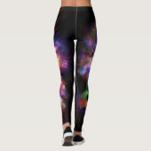 SlipperyJoe's wolkenkunstwerk abstracte levendige  Leggings (Achterkant)